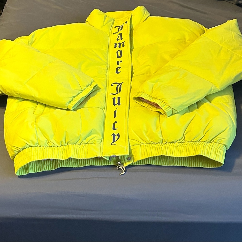 Juicy Couture Lime Green Puffer Jacket